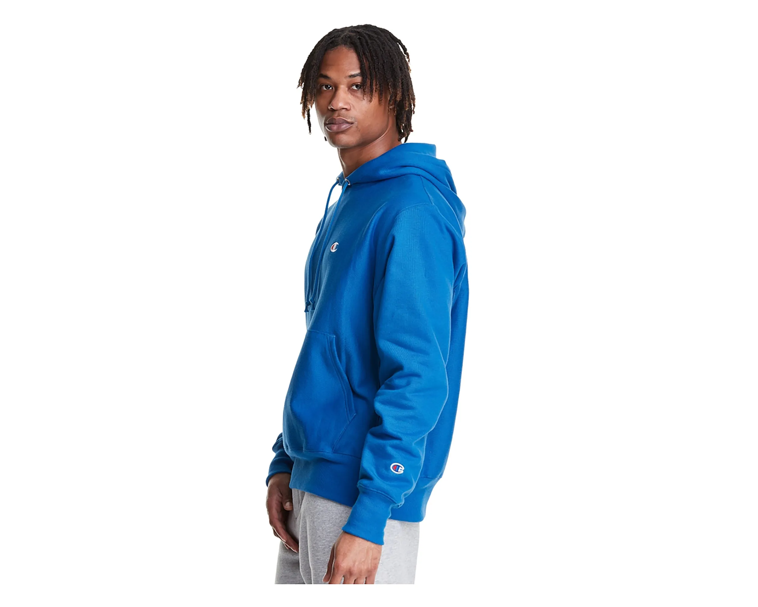 Men`s Reverse Weave Pullover Hoodie C Logo