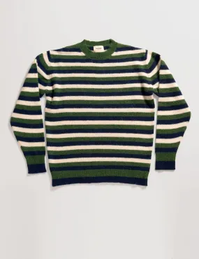 National Park Striped Sweater - Green