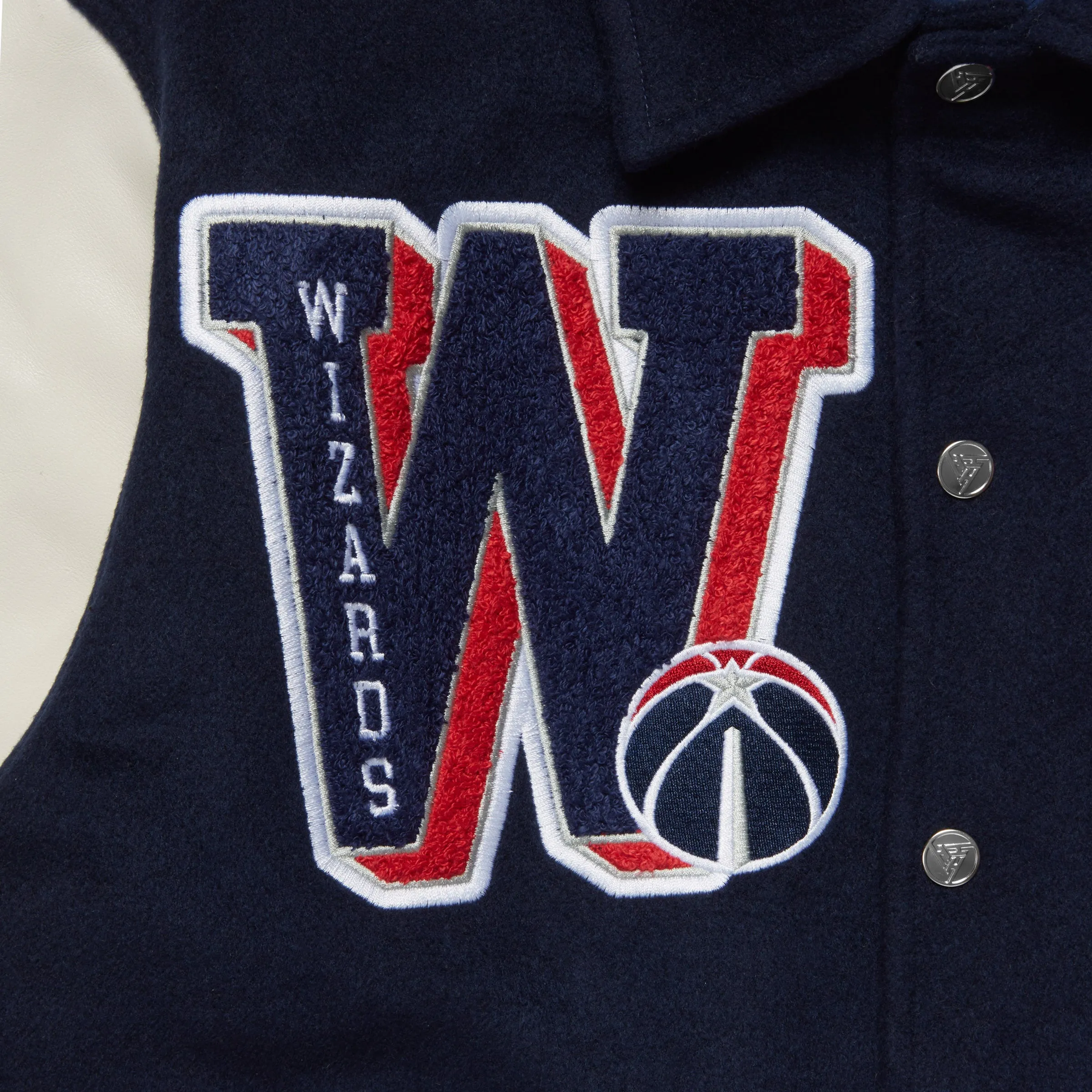 NBA WASHINGTON WIZARDS VARSITY JACKET (NAVY)