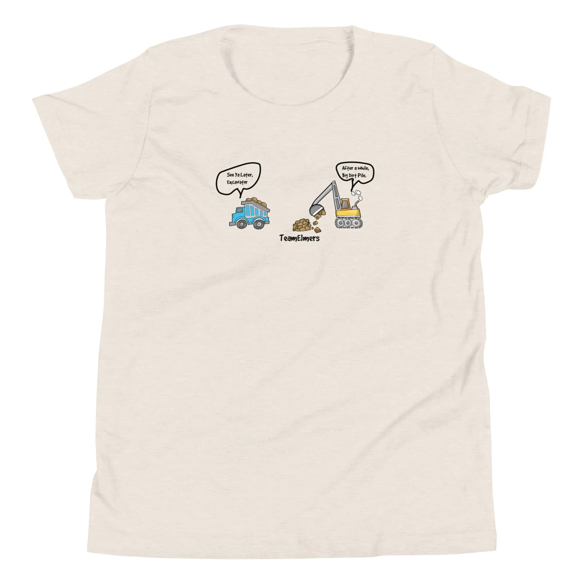 See Ya Later Excavator Cartoon Unisex Youth T-Shirt