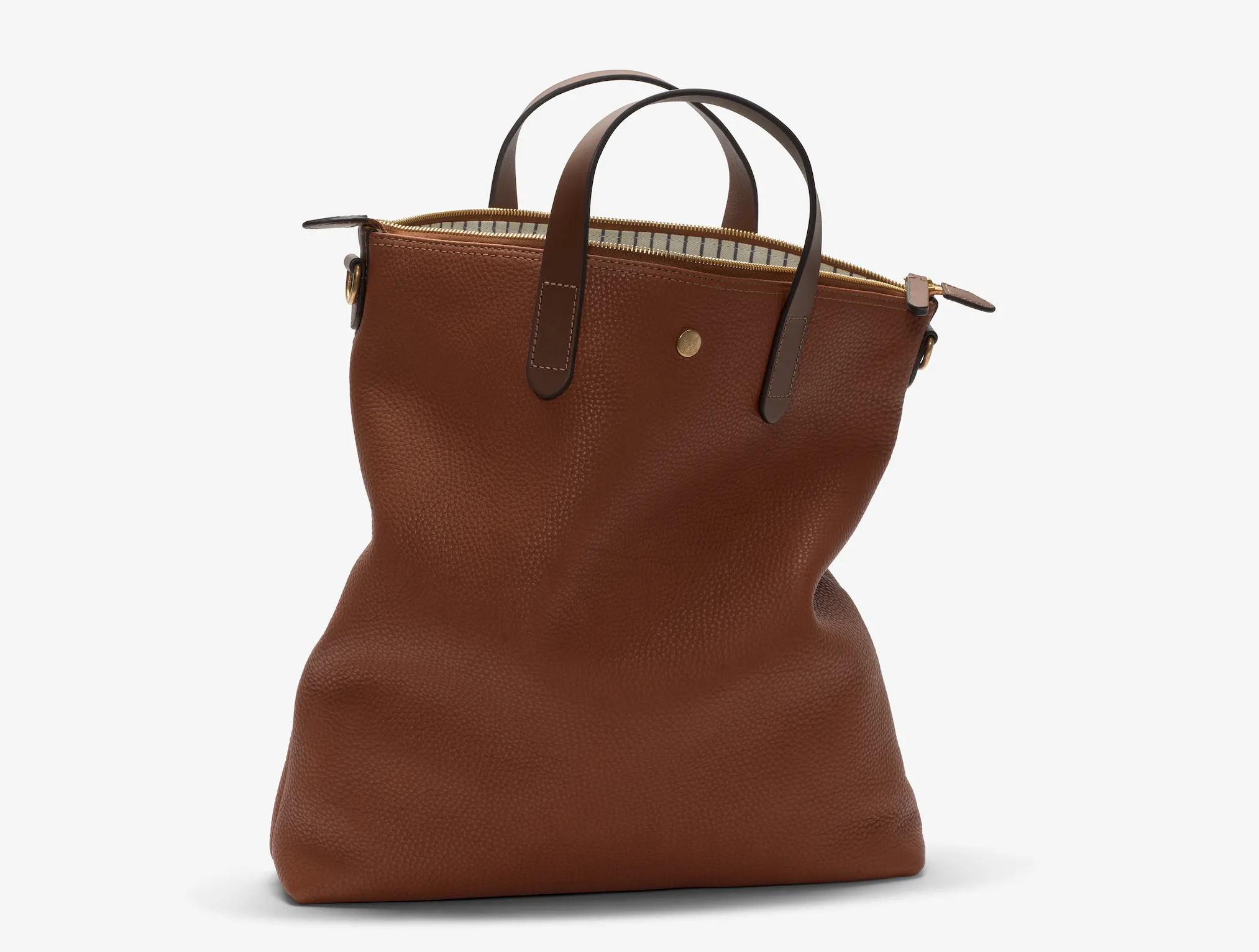 Shopper, Leather - Tabac/Cuoio