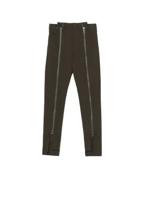 SLIM FIT PANTS WITH LEG ZIPPERS