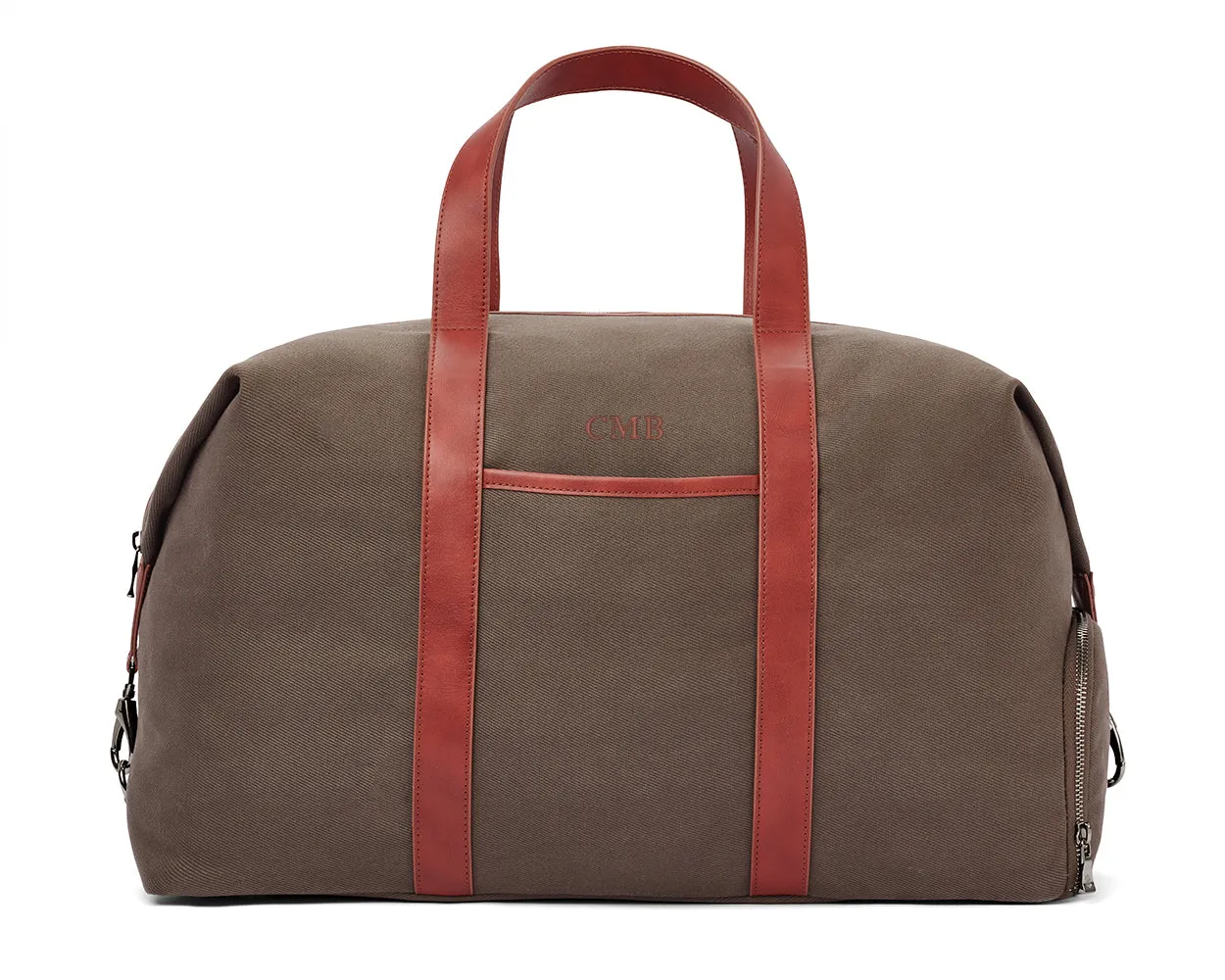 The Byers Duffel Bag Cotton Twill: Scotch Green - Whiskey Embroidery