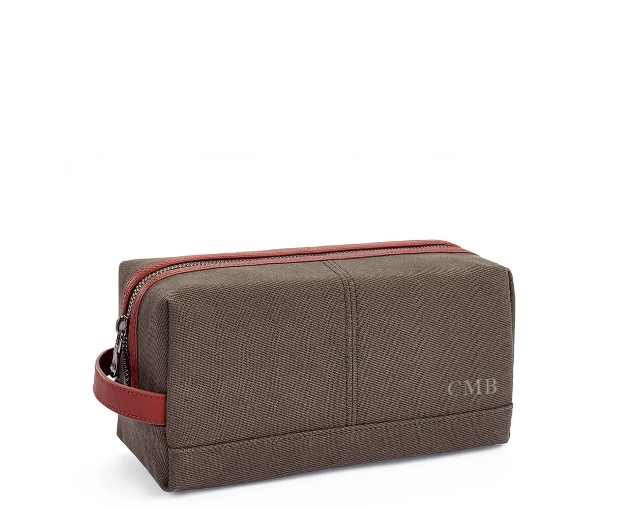 The Littler Dopp Kit Cotton Twill: Scotch Green - Scotch Green Embroidery