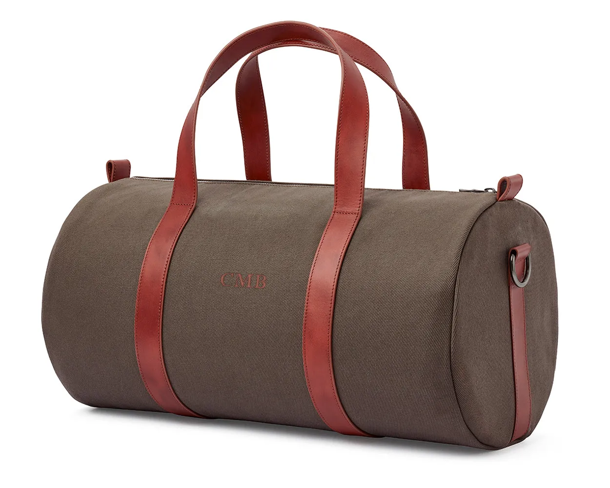 The Marston Banker Bag Cotton Twill: Scotch Green - Whiskey Embroidery